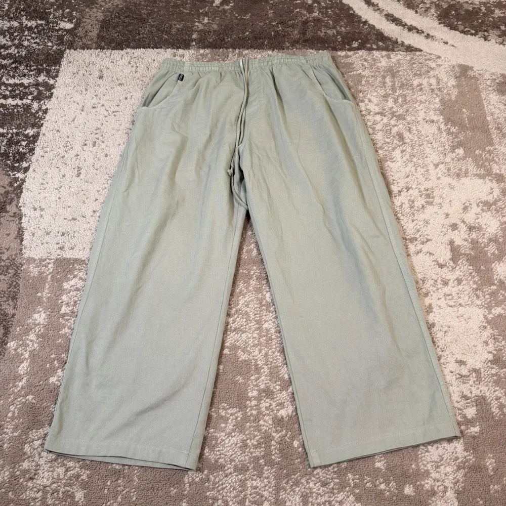 VINTAGE Crazy Shirts Hawaii Original Dyed Green Joggers Mens 2XL Drawstring